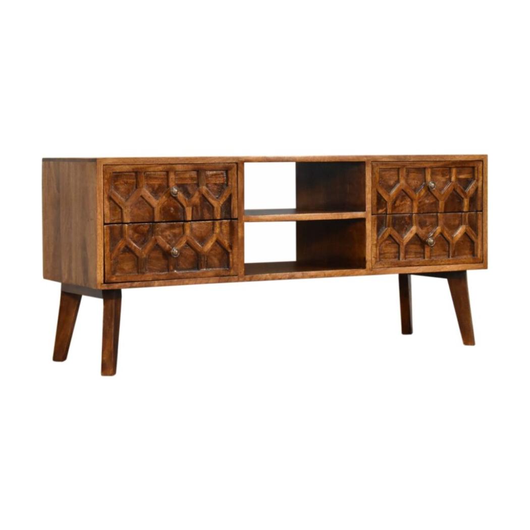 Amouri Media Unit | Contemporary TV Storage | Living Room Furniture