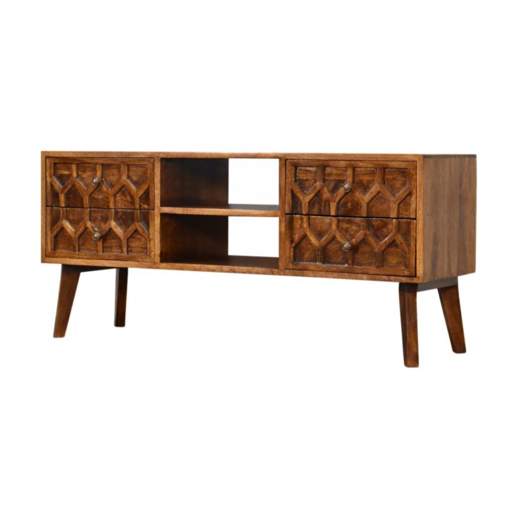Amouri Media Unit | Contemporary TV Storage | Living Room Furniture