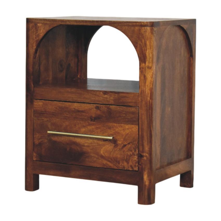 Arc Bedside Table | Curved Bedroom Storage | Sculptural Design