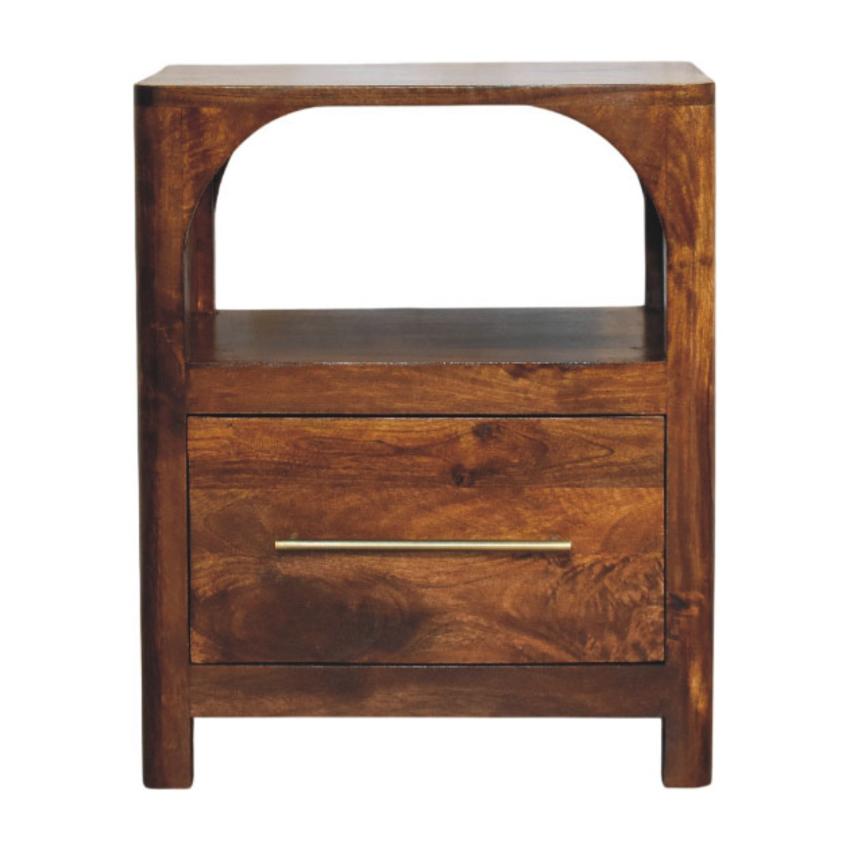 Arc Bedside Table | Curved Bedroom Storage | Sculptural Design