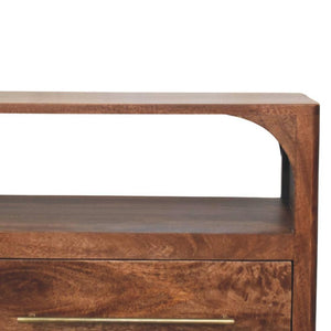 Arc-Line Media Console | Clean Curved-Line Detail | Living Room Storage