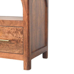 Arc-Line Media Console | Clean Curved-Line Detail | Living Room Storage