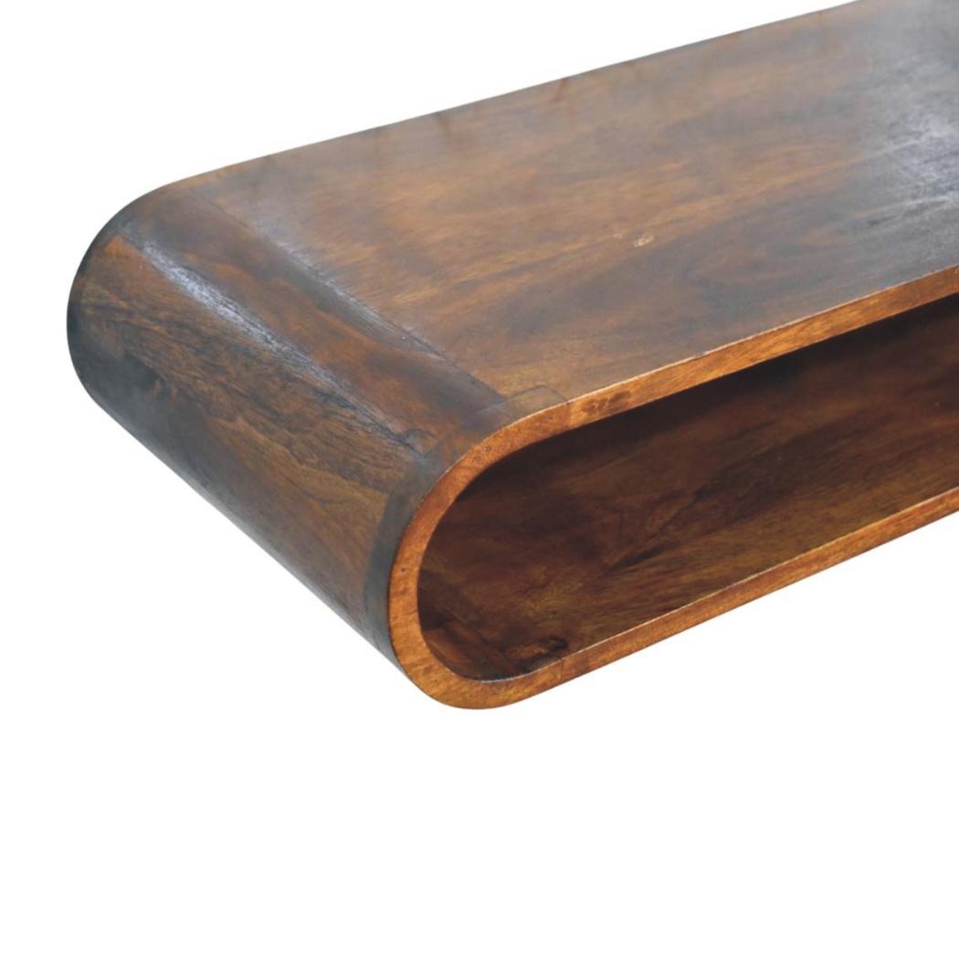 Arc Shadow Wall-Mounted Media Console | Floating TV Storage