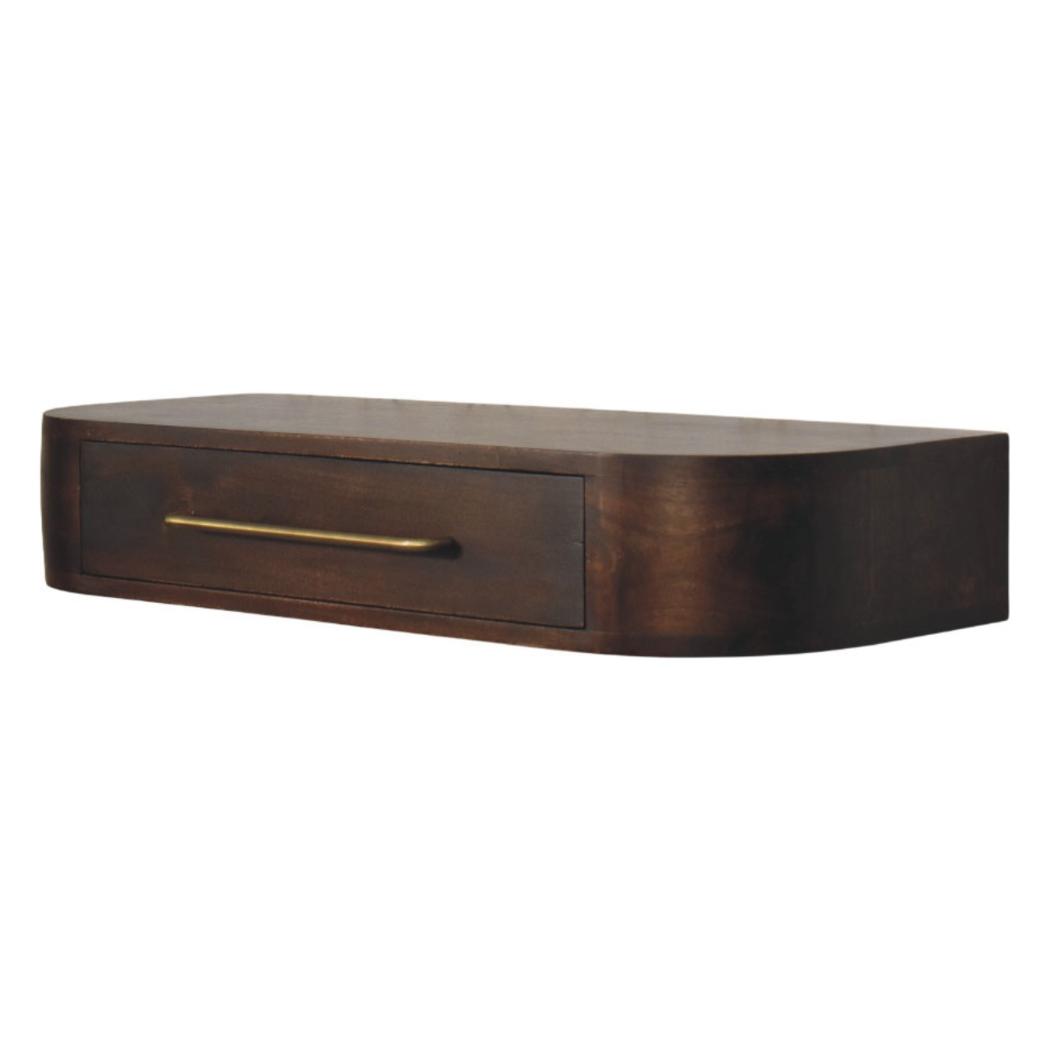 Arc Wall-Mounted Console Table | Floating Hallway Design | Curved Profile