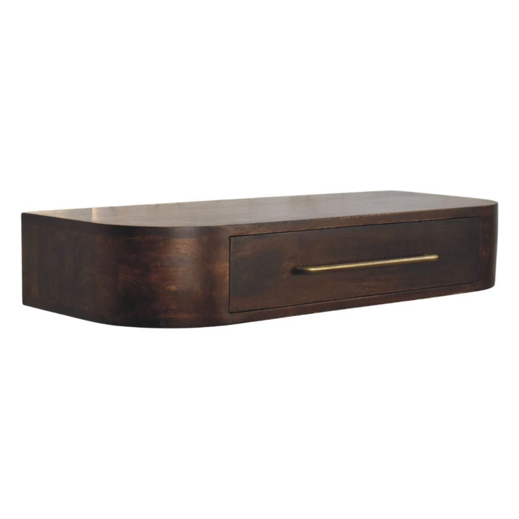 Arc Wall-Mounted Console Table | Floating Hallway Design | Curved Profile