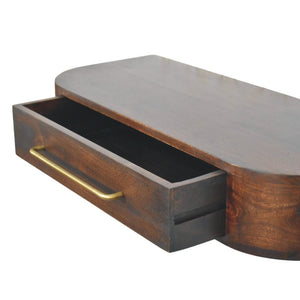 Arc Wall-Mounted Console Table | Floating Hallway Design | Curved Profile