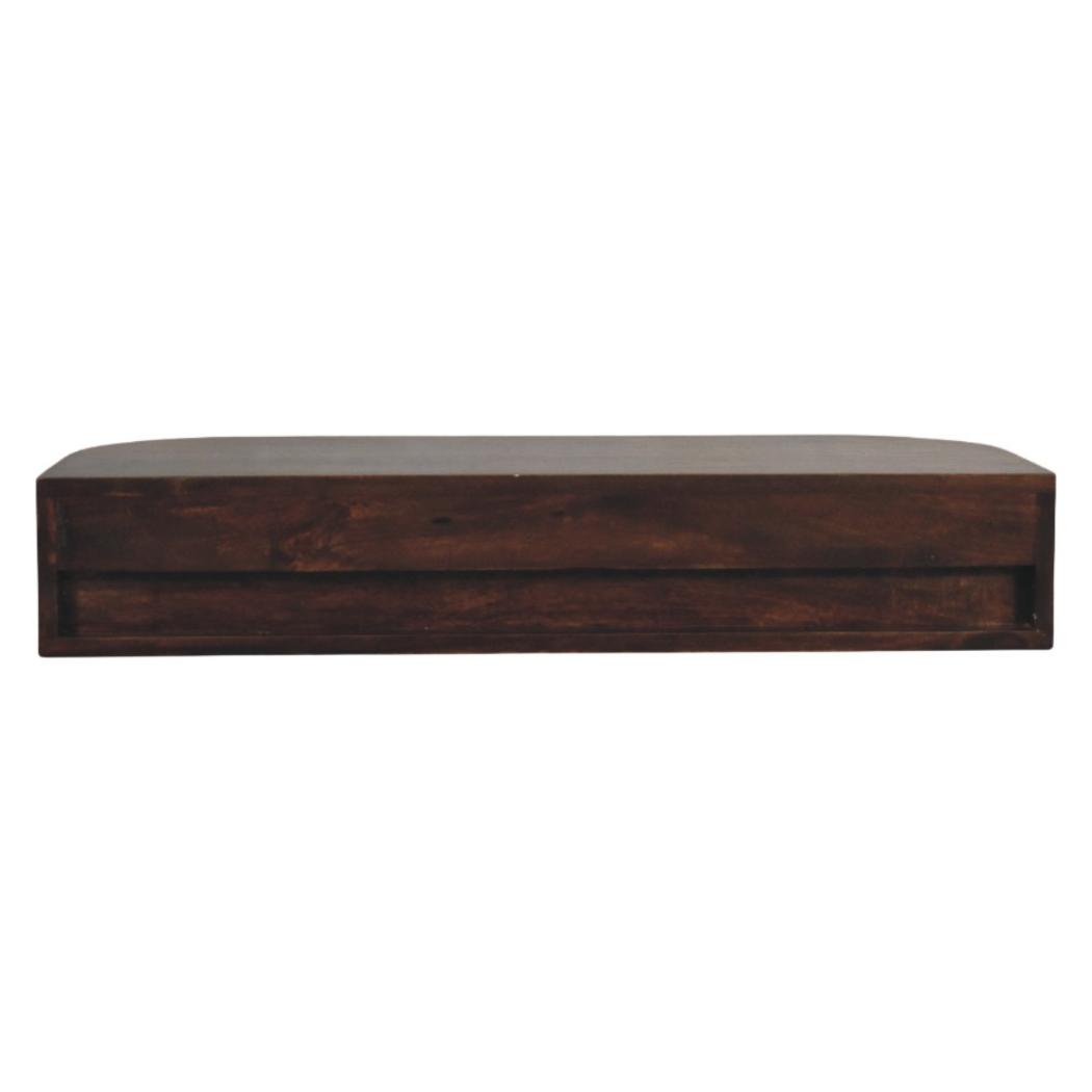 Arc Wall-Mounted Console Table | Floating Hallway Design | Curved Profile