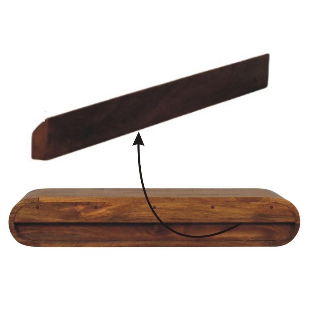 Arc Wall-Mounted Media Console | Floating TV Storage | Streamlined Design