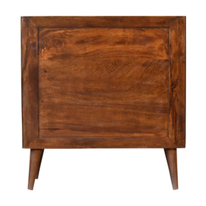 Arch Cabinet | Chestnut Finish | Curved Storage Design