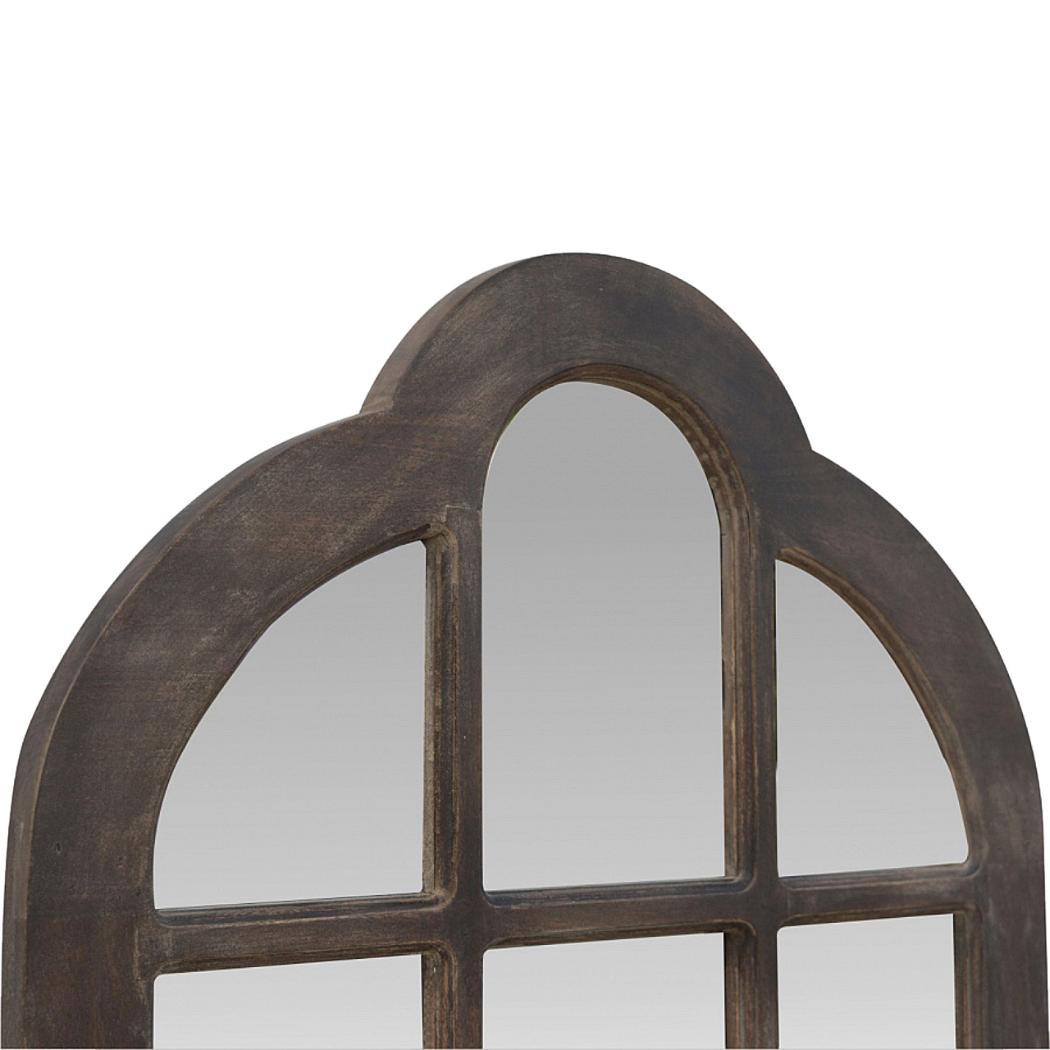 Arch Mirror | Mango Wood Frame | Natural Wall Accent for Bedroom & Hallway