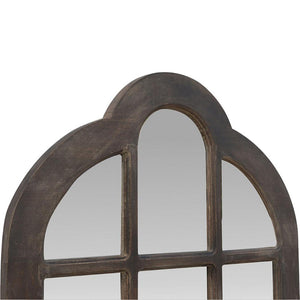 Arch Mirror | Mango Wood Frame | Natural Wall Accent for Bedroom & Hallway