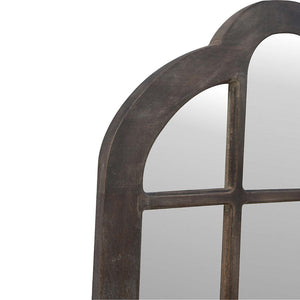 Arch Mirror | Mango Wood Frame | Natural Wall Accent for Bedroom & Hallway