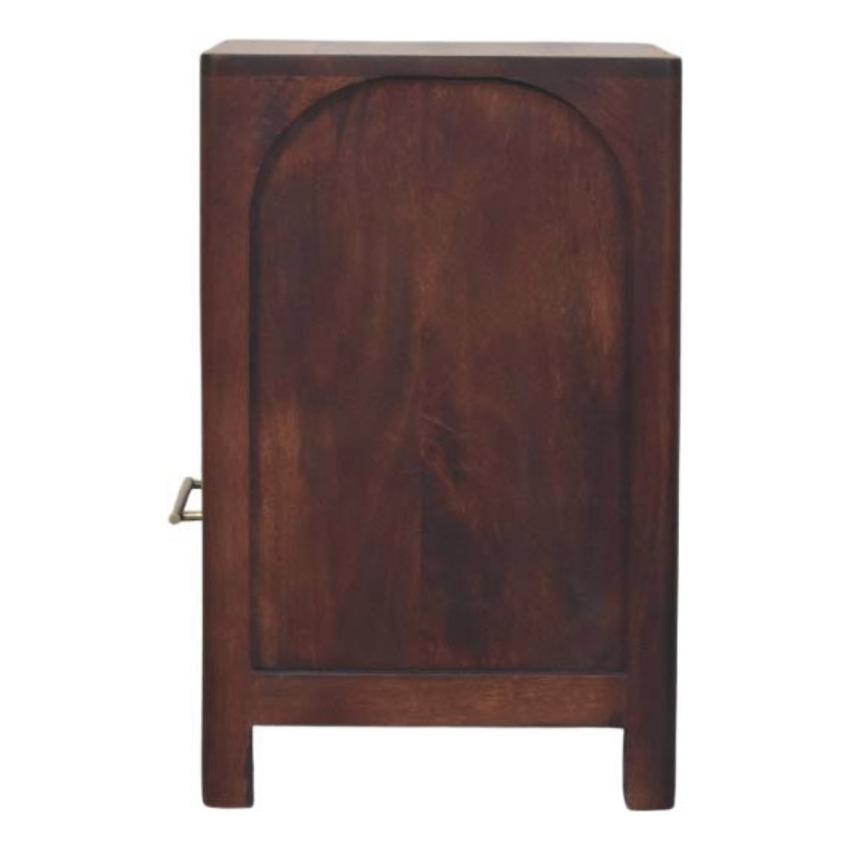 Arched Edge 1 Drawer Bedside | Curved Nightstand | Soft Bedroom Storage
