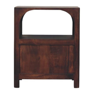 Arched Edge 1 Drawer Bedside | Curved Nightstand | Soft Bedroom Storage