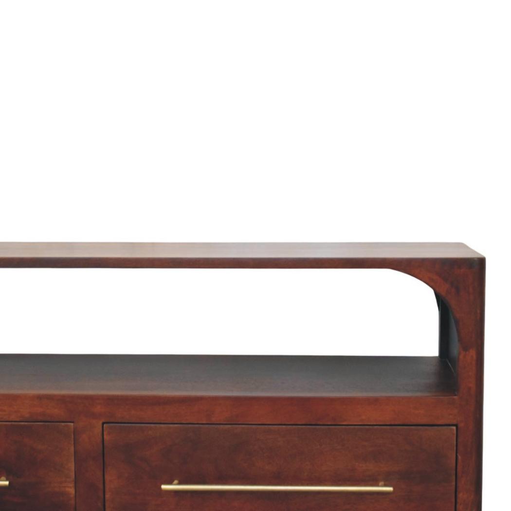 Arched Edge 2-Drawer Media Unit | Soft Arched Form | Living Room Furniture