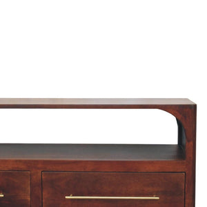 Arched Edge 2-Drawer Media Unit | Soft Arched Form | Living Room Furniture