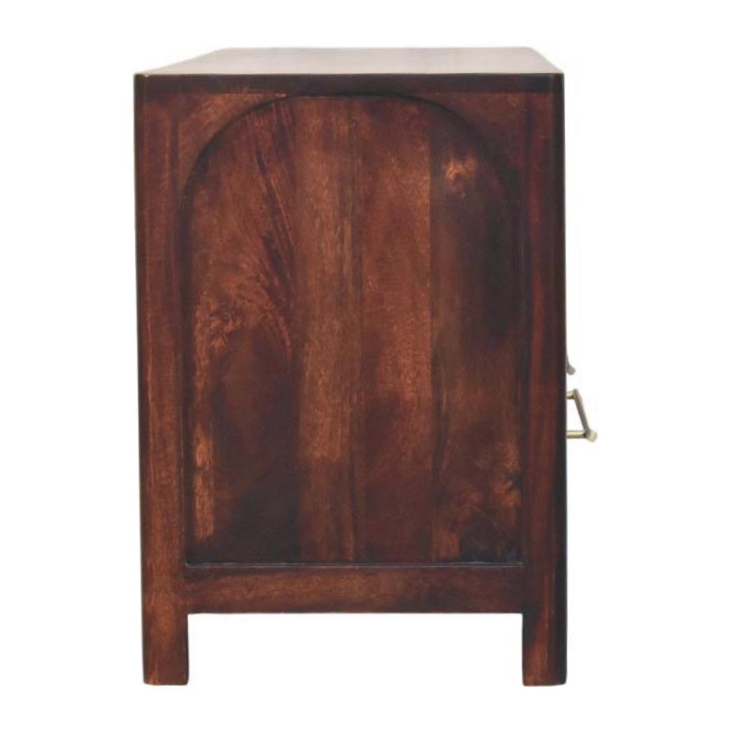 Arched Edge 2-Drawer Media Unit | Soft Arched Form | Living Room Furniture