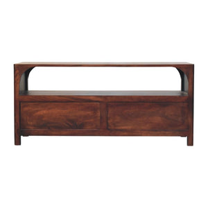 Arched Edge 2-Drawer Media Unit | Soft Arched Form | Living Room Furniture