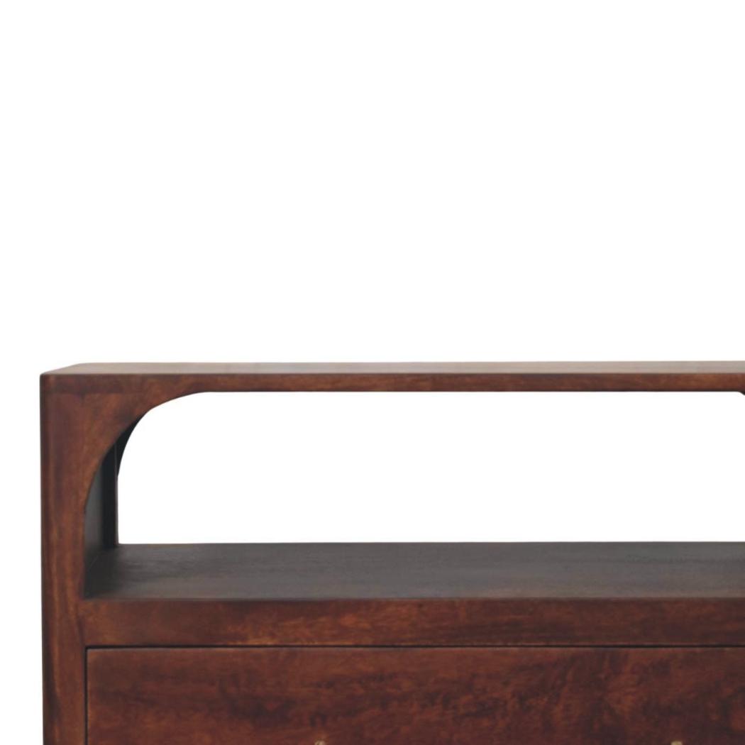 Arched Edge 3-Drawer Chest | Soft Arched Form | Bedroom Storage