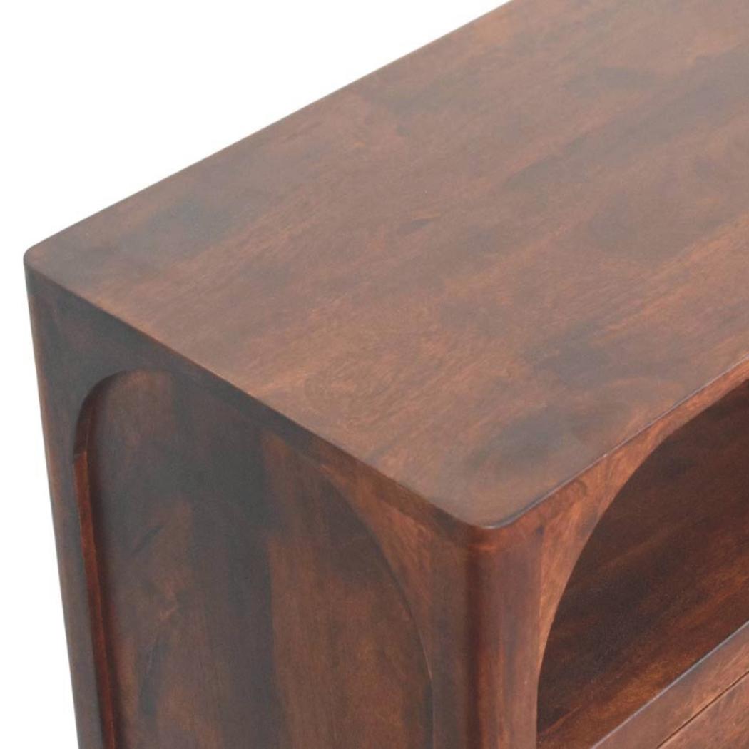 Arched Edge 3-Drawer Chest | Soft Arched Form | Bedroom Storage