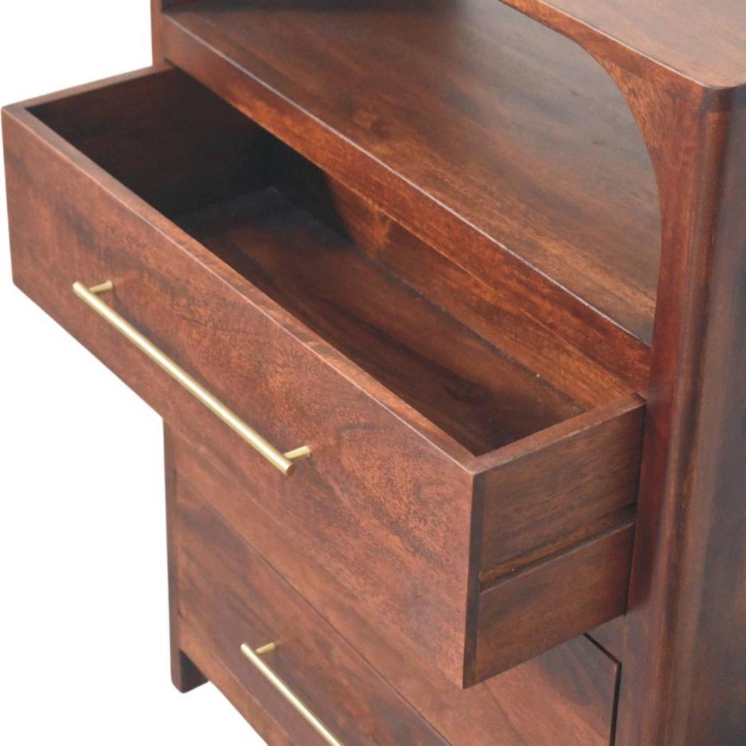 Arched Edge 3-Drawer Chest | Soft Arched Form | Bedroom Storage