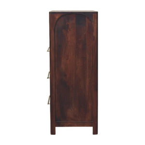 Arched Edge 3-Drawer Chest | Soft Arched Form | Bedroom Storage