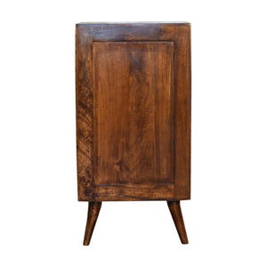 Archive Chestnut Filing Cabinet | Solid Mango Wood | Warm Timber Finish | Labelled Drawers