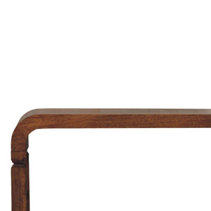 Arcus Console Table | Solid Mango Wood | Amber Oak Finish | Hallway Entry Console