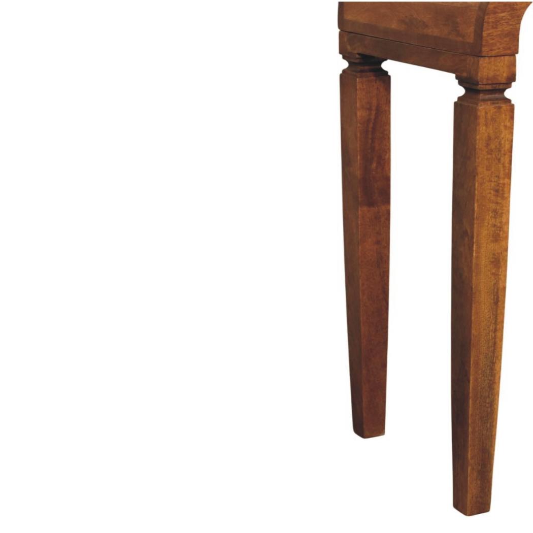 Arcus Console Table | Solid Mango Wood | Amber Oak Finish | Hallway Entry Console