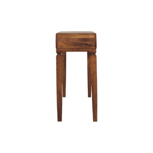 Arcus Console Table | Solid Mango Wood | Amber Oak Finish | Hallway Entry Console