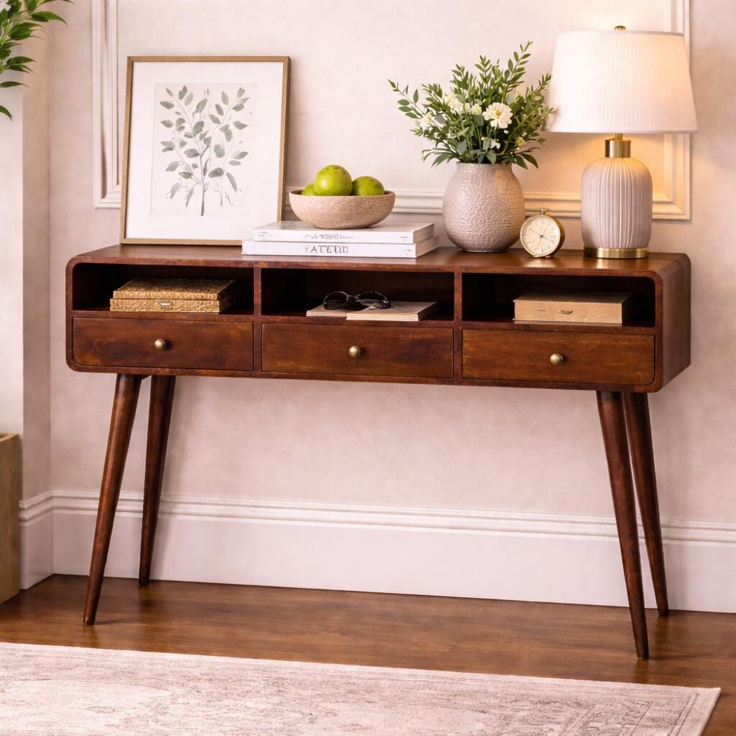 Arcus Curved Console Table | Entryway Furniture | Sculptural Design