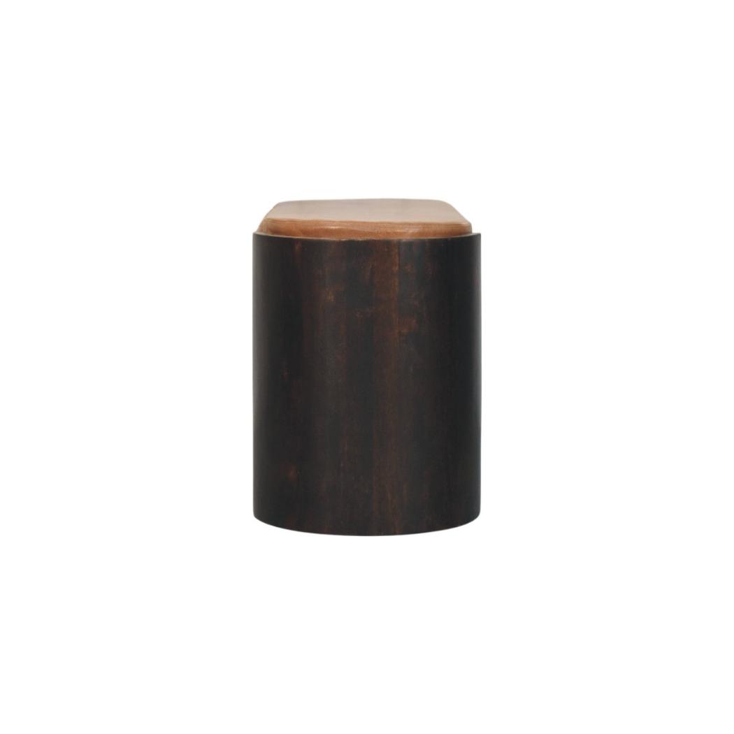 Arcus Shoe Bench | Solid Mango Wood | Curved Profile | Entryway Storage Seat