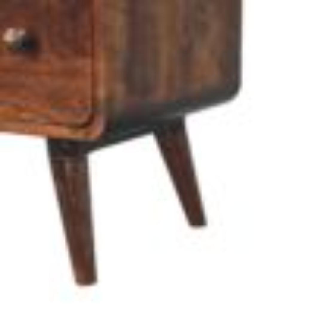 Arden Chest of Drawers | Solid Mango Wood | California Walnut Finish | 3 Drawer Storage Chest