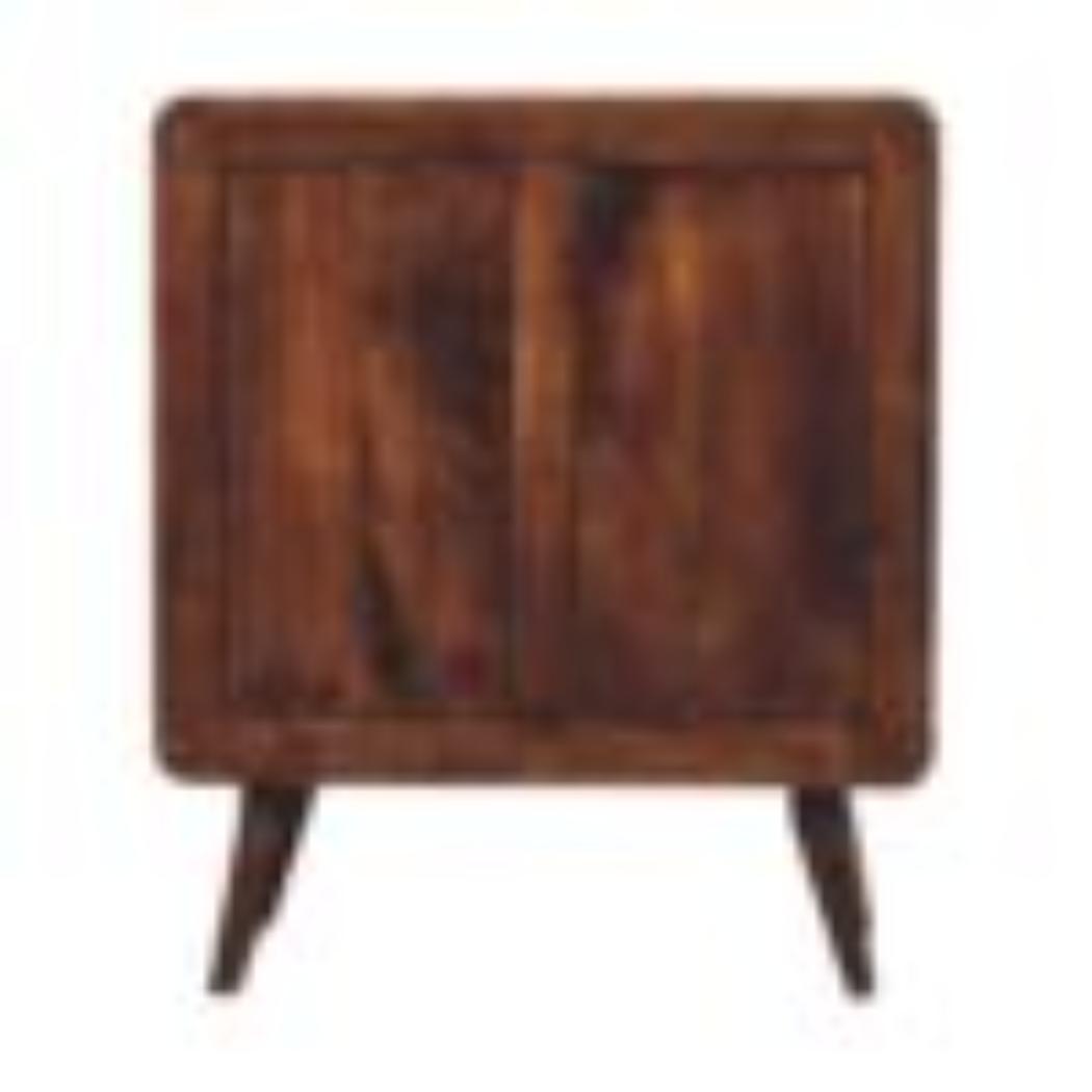 Arden Chest of Drawers | Solid Mango Wood | California Walnut Finish | 3 Drawer Storage Chest