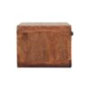 Arden Floating Bedside Table | Solid Mango Wood | Honey Caramel Finish | 1 Drawer Wall Mounted Nightstand with Open Shelf