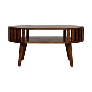 Ariella Chestnut Coffee Table | Solid Mango Wood | Artisan-Crafted Design