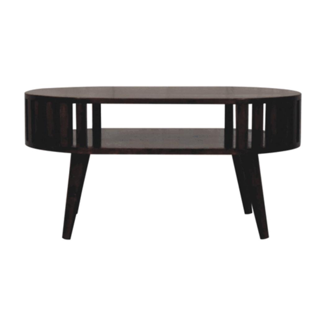 Ariella Coffee Table | Solid Mango Wood | California Walnut Finish