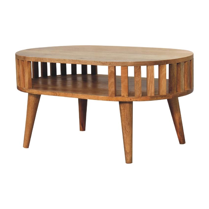 Ariella Coffee Table | Solid Mango Wood | Natural Artisan Style