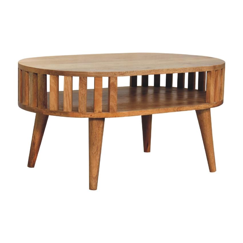 Ariella Coffee Table | Solid Mango Wood | Natural Artisan Style