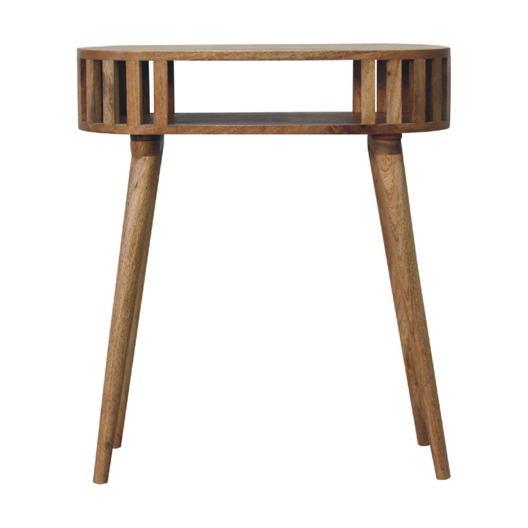 Ariella Console Table | Solid Mango Wood | Natural Wood Finish | Artisan-Crafted Design