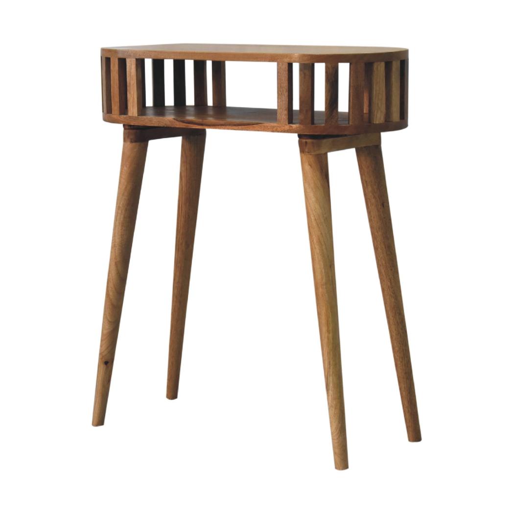 Ariella Console Table | Solid Mango Wood | Natural Wood Finish | Artisan-Crafted Design