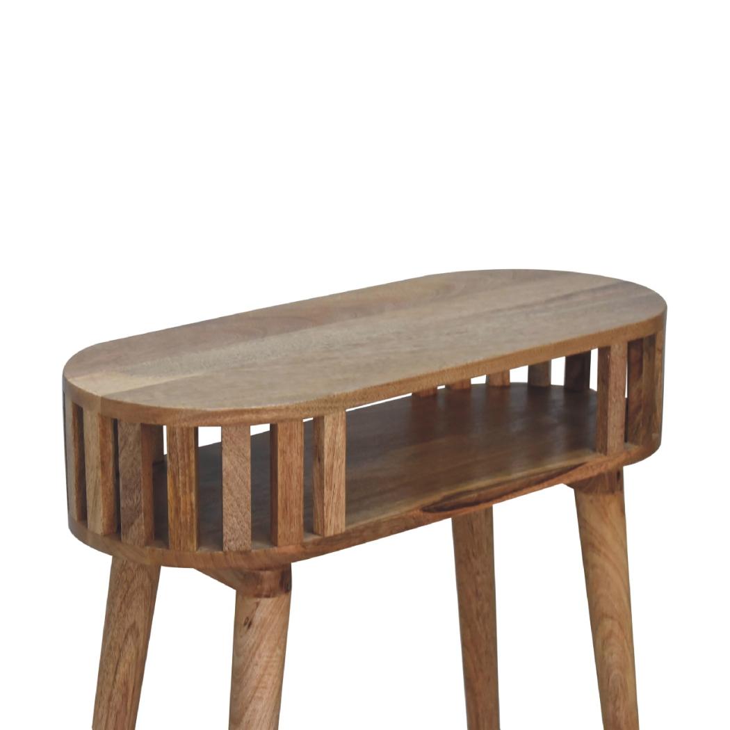 Ariella Console Table | Solid Mango Wood | Natural Wood Finish | Artisan-Crafted Design