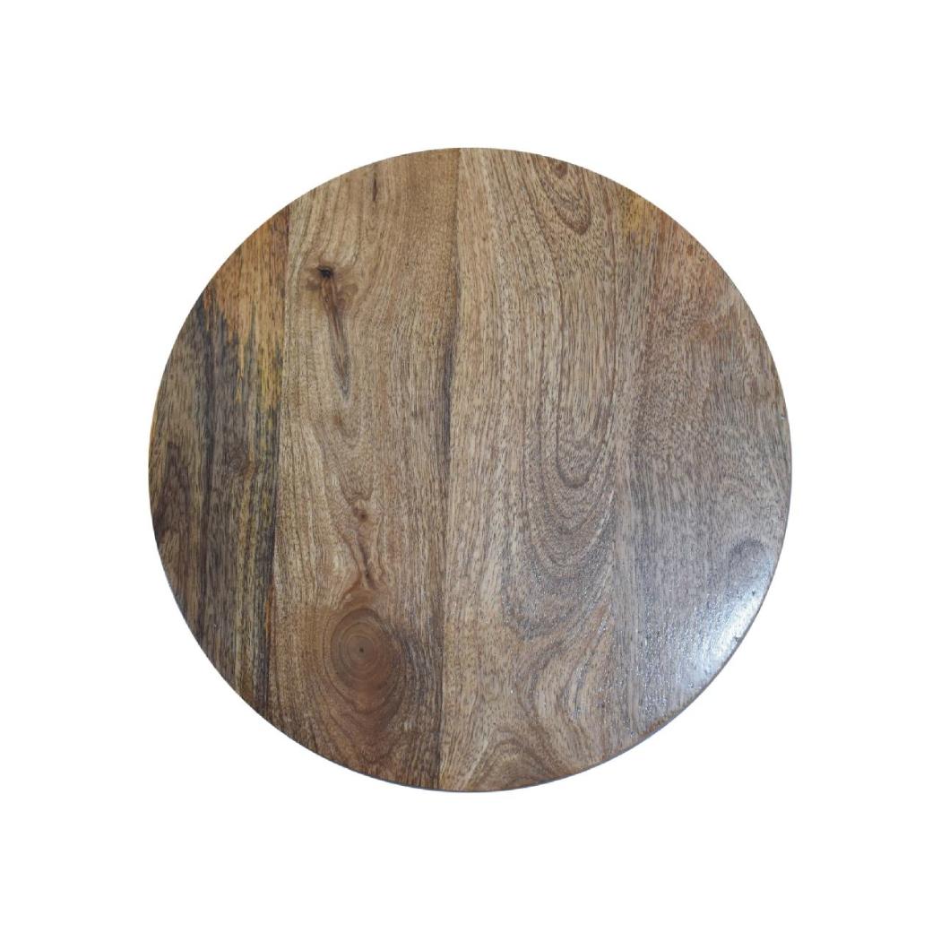 Ariella End Table | Solid Mango Wood | Natural Wood Finish | Artisan-Crafted Design