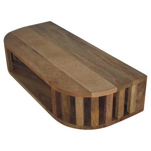 Ariella Floating Console Table | Solid Mango Wood | Natural Wood Finish | Wall-Mounted Design