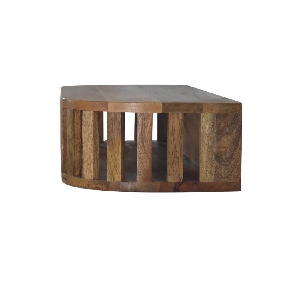 Ariella Floating Console Table | Solid Mango Wood | Natural Wood Finish | Wall-Mounted Design