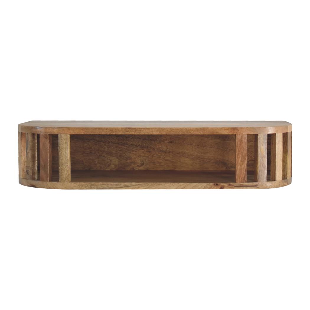Ariella Floating Console Table | Solid Mango Wood | Natural Wood Finish | Wall-Mounted Design