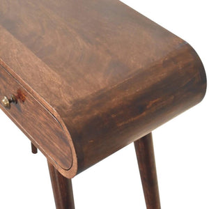 Arlo Console Table | Solid Mango Wood | California Walnut Finish | 2 Drawer Hallway Console Table