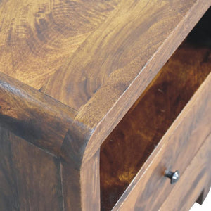 Aspen Bedside Table | Solid Mango Wood | Natural Bedroom Storage