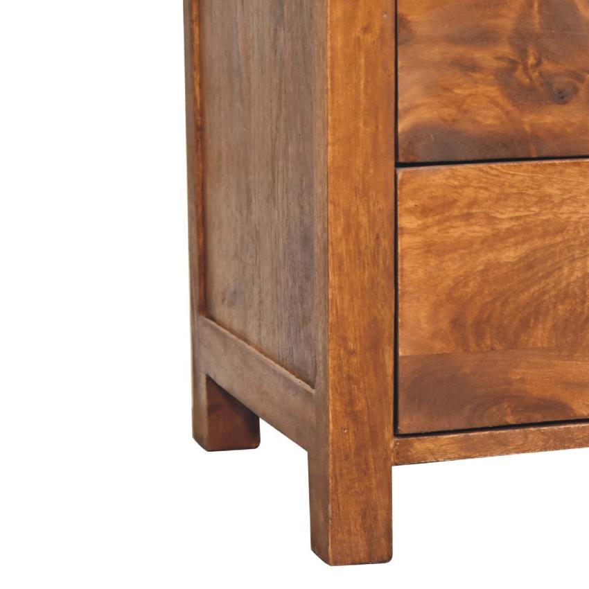 Aspen Bedside Table | Solid Mango Wood | Natural Bedroom Storage