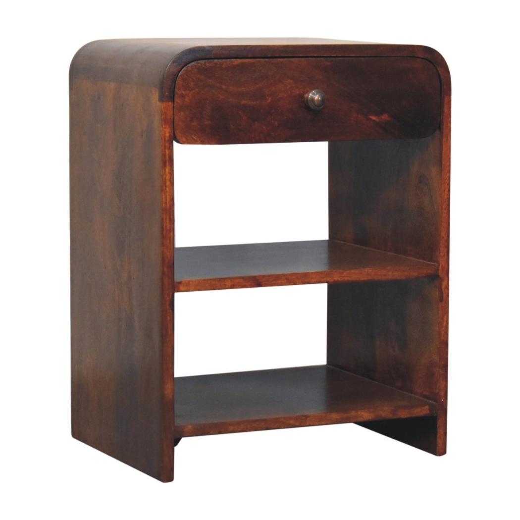 Aspen Open Bedside Table | Accessible Storage | Contemporary Design